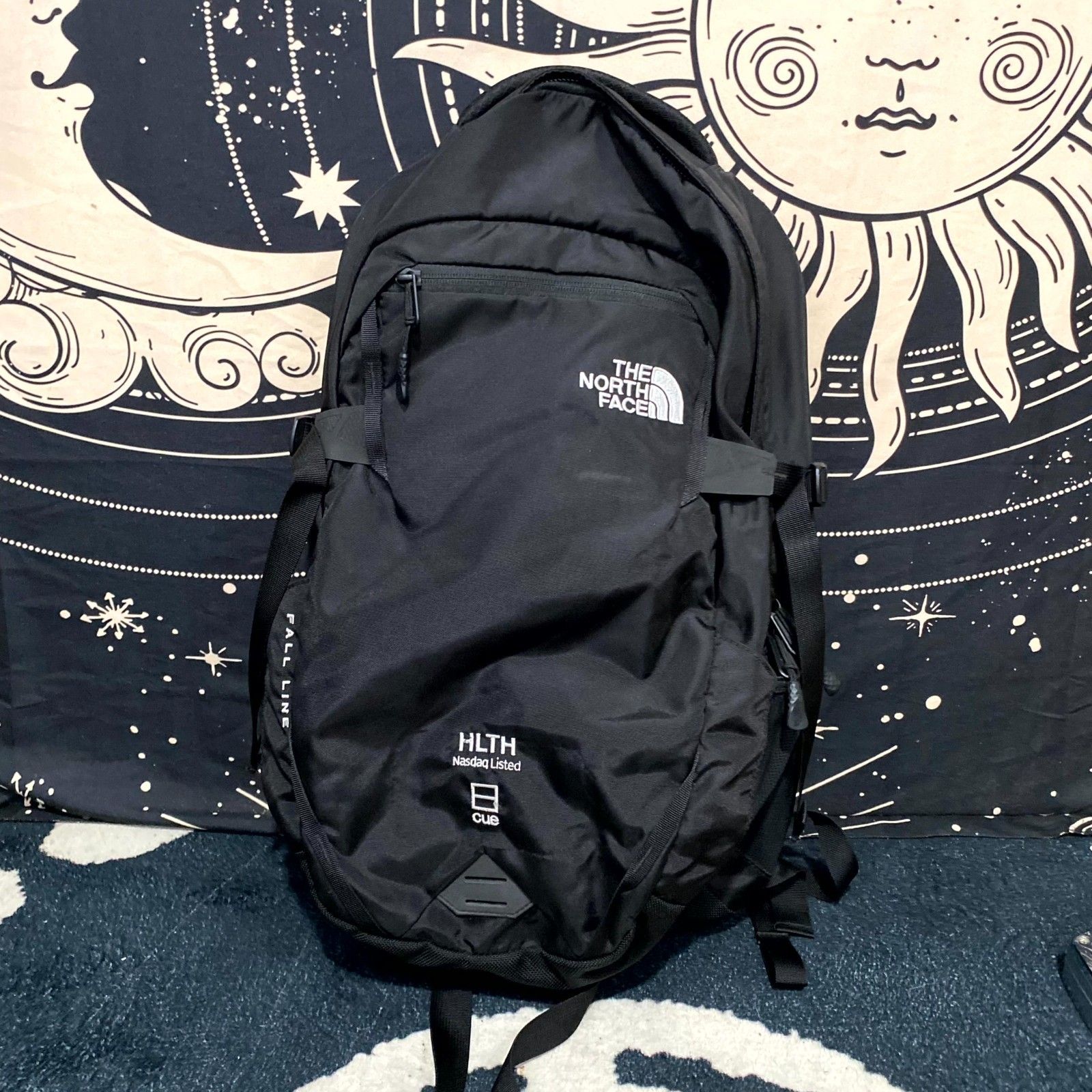 The North Face Fall Line Backpack Unisex Black Top Handle Travel Outdoor Daypack
